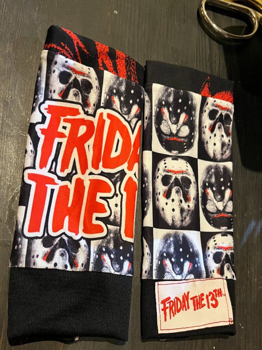 Handmade Friday the 13th Wrist Cuffs